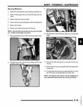 2009 Polaris Outlaw 450/525 Service Manual, Page 85