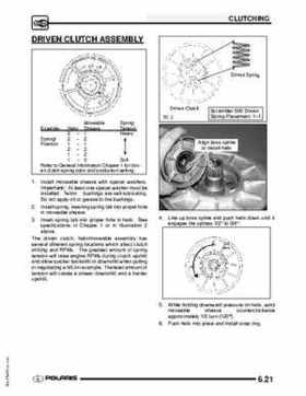 2009 Polaris Scrambler 500 4x4 2x4 factory service manual, Page 153