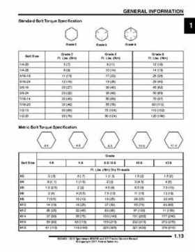 2012 Sportsman 400/500 and EFI Tractor Service Manual 9923412, Page 16