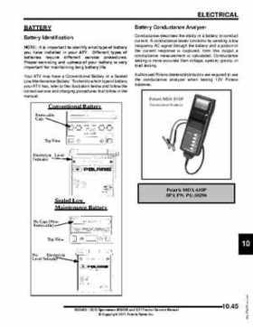 2012 Sportsman 400/500 and EFI Tractor Service Manual 9923412, Page 409