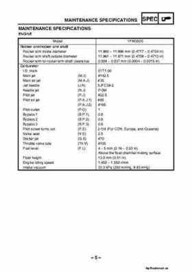 1987-2009 Yamaha ATV YFM350X Warrior Raptor Service Manual, Page 356