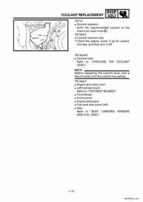 2000 Yamaha YFM400FWA(M) Factory Service workshop Manual, Page 88