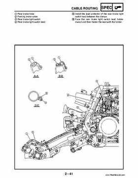 2004 Official factory service manual for Yamaha YFZ450S ATV Quad., Page 64