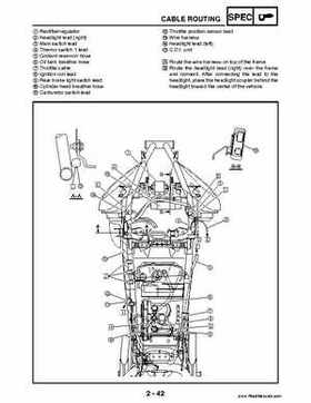 2004 Official factory service manual for Yamaha YFZ450S ATV Quad., Page 65