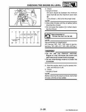 2004 Official factory service manual for Yamaha YFZ450S ATV Quad., Page 88