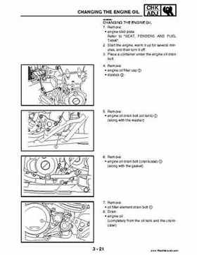 2004 Official factory service manual for Yamaha YFZ450S ATV Quad., Page 89