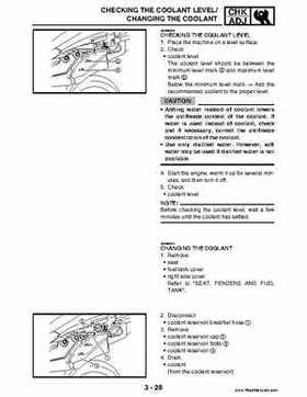 2004 Official factory service manual for Yamaha YFZ450S ATV Quad., Page 96