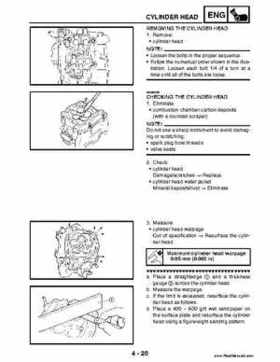 2004 Official factory service manual for Yamaha YFZ450S ATV Quad., Page 155