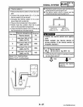 2004 Official factory service manual for Yamaha YFZ450S ATV Quad., Page 338