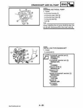 2008 Yamaha Rhino YXR70FX Factory Service Manual, Page 230