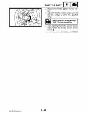 2008 Yamaha Rhino YXR70FX Factory Service Manual, Page 314