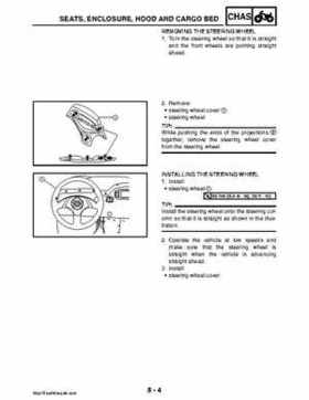 2008 Yamaha Rhino YXR70FX Factory Service Manual, Page 360