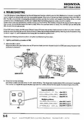 Honda BF115A, BF130A Outboard Motors Shop Manual., Page 91