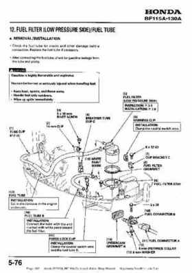 Honda BF115A, BF130A Outboard Motors Shop Manual., Page 162