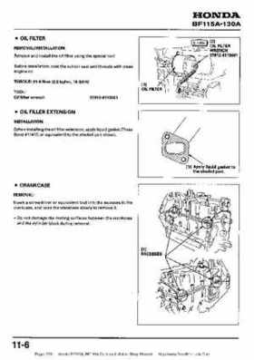 Honda BF115A, BF130A Outboard Motors Shop Manual., Page 229