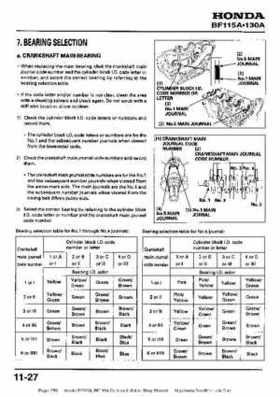 Honda BF115A, BF130A Outboard Motors Shop Manual., Page 250