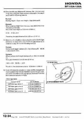 Honda BF115A, BF130A Outboard Motors Shop Manual., Page 286