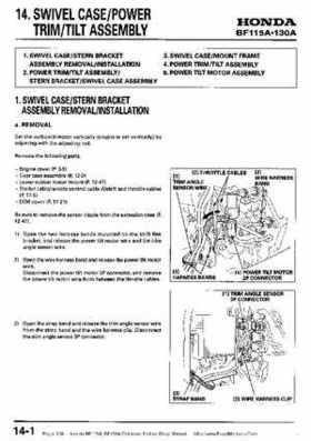Honda BF115A, BF130A Outboard Motors Shop Manual., Page 308