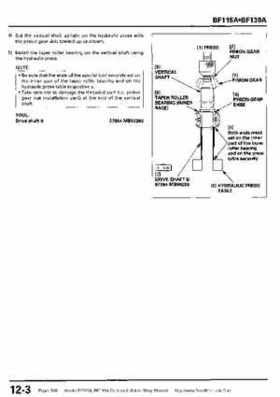 Honda BF115A, BF130A Outboard Motors Shop Manual., Page 398
