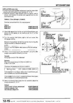 Honda BF115A, BF130A Outboard Motors Shop Manual., Page 410