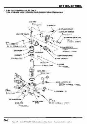 Honda BF115A, BF130A Outboard Motors Shop Manual., Page 427