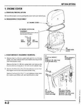 Honda BF135A, BF150A Outboard Motors Shop Manual., Page 121