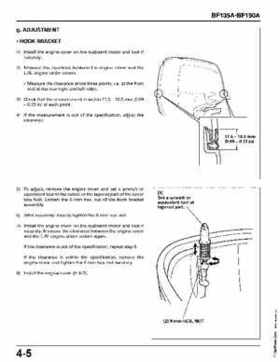Honda BF135A, BF150A Outboard Motors Shop Manual., Page 124