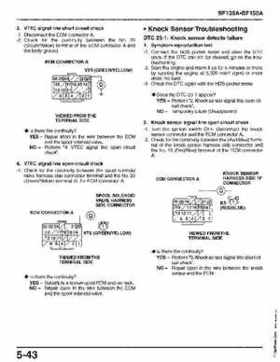 Honda BF135A, BF150A Outboard Motors Shop Manual., Page 196