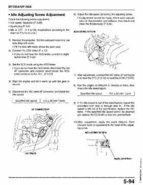 Honda BF135A, BF150A Outboard Motors Shop Manual., Page 247