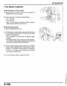 Honda BF135A, BF150A Outboard Motors Shop Manual., Page 258