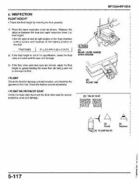 Honda BF135A, BF150A Outboard Motors Shop Manual., Page 270