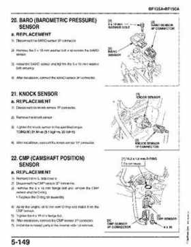 Honda BF135A, BF150A Outboard Motors Shop Manual., Page 302