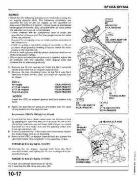 Honda BF135A, BF150A Outboard Motors Shop Manual., Page 390