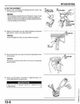 Honda BF135A, BF150A Outboard Motors Shop Manual., Page 446