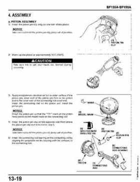 Honda BF135A, BF150A Outboard Motors Shop Manual., Page 460