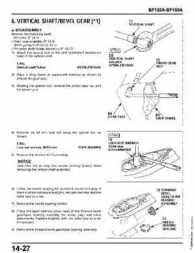 Honda BF135A, BF150A Outboard Motors Shop Manual., Page 494