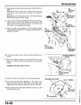 Honda BF135A, BF150A Outboard Motors Shop Manual., Page 512