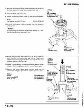 Honda BF135A, BF150A Outboard Motors Shop Manual., Page 526