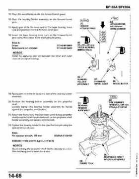 Honda BF135A, BF150A Outboard Motors Shop Manual., Page 532