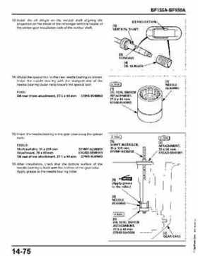 Honda BF135A, BF150A Outboard Motors Shop Manual., Page 542