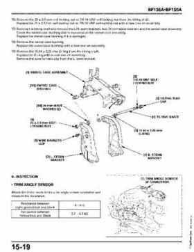 Honda BF135A, BF150A Outboard Motors Shop Manual., Page 582