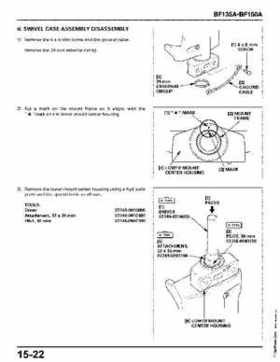 Honda BF135A, BF150A Outboard Motors Shop Manual., Page 585