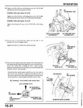 Honda BF135A, BF150A Outboard Motors Shop Manual., Page 594