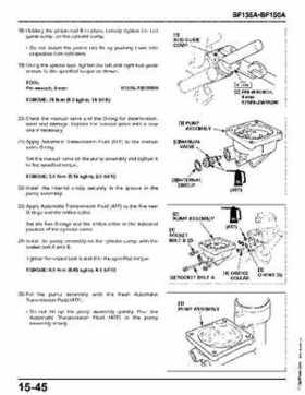 Honda BF135A, BF150A Outboard Motors Shop Manual., Page 608