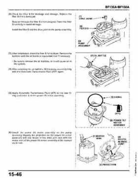 Honda BF135A, BF150A Outboard Motors Shop Manual., Page 609