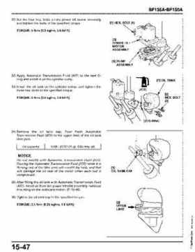 Honda BF135A, BF150A Outboard Motors Shop Manual., Page 610