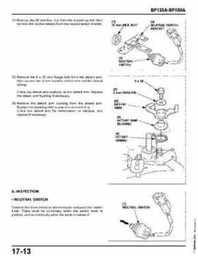 Honda BF135A, BF150A Outboard Motors Shop Manual., Page 644