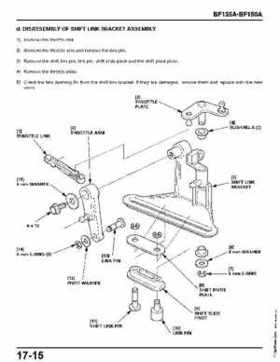 Honda BF135A, BF150A Outboard Motors Shop Manual., Page 646