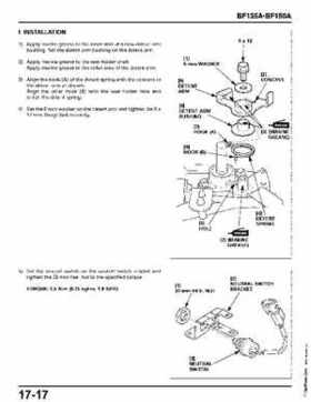 Honda BF135A, BF150A Outboard Motors Shop Manual., Page 648