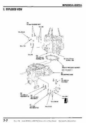 Honda BF200A BF225A Outboard Motors shop manual., Page 258